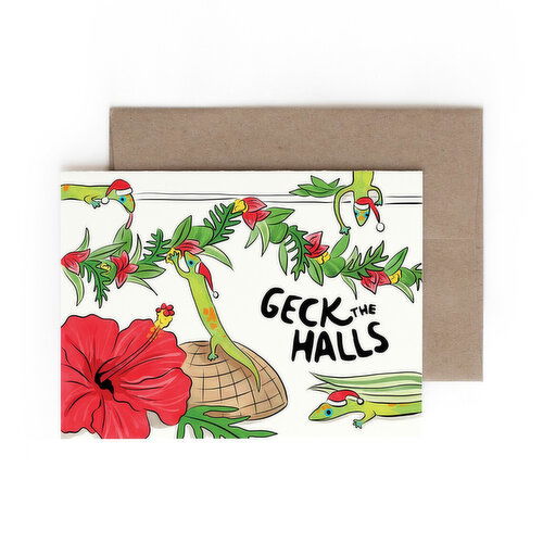 Hontas Higa Card Holiday Geck The Halls