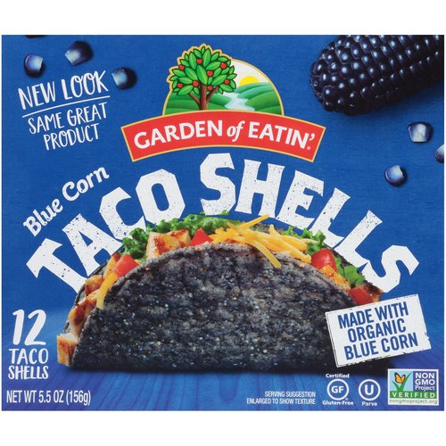 Garden of Eatin' Taco Shells, Blue Corn