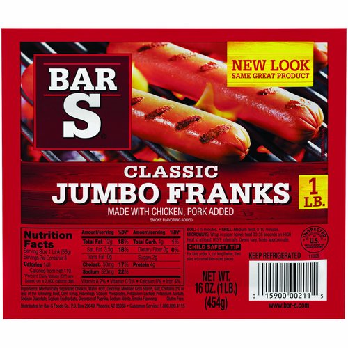 Bar-S Classic Jumbo Franks