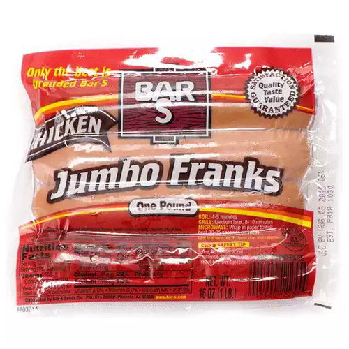 Bar-S Franks, Jumbo Chicken