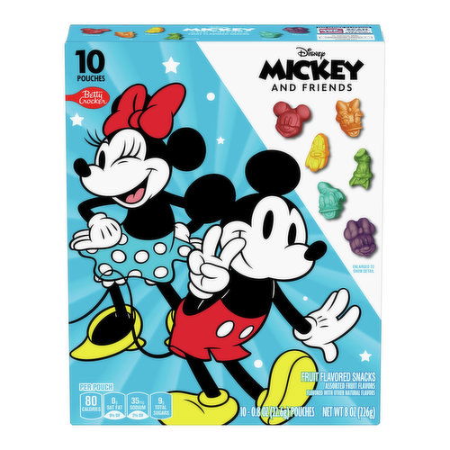 Betty Crocker Mickey and Friends Assorted Fruit Flavored Snacks