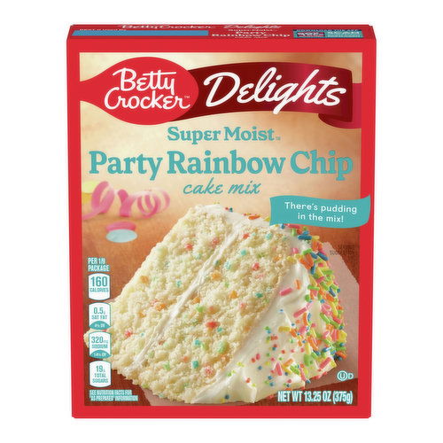 Betty Crocker Delights Rainbow Chip Cake