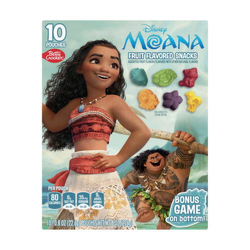 Betty Crocker Moana Fruit Snacks 10ct