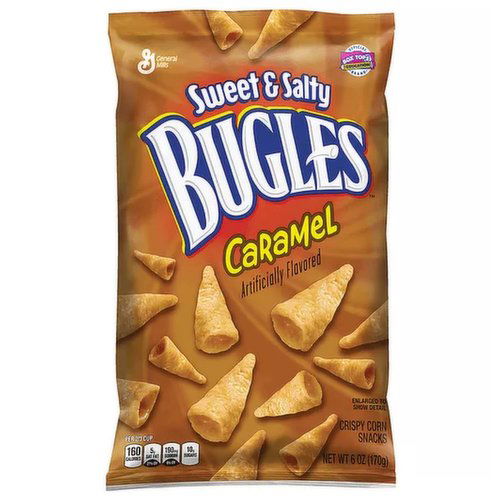 Bugles Crispy Corn Snacks, Caramel Flavor