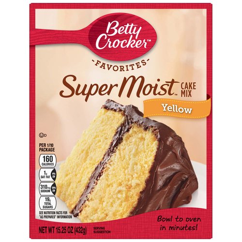 Betty Crocker Supermoist Cake Mix, Lemon