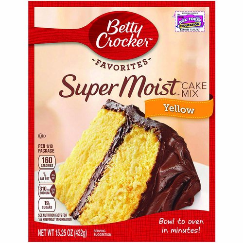 Betty Crocker Super Moist Yellow Cake Mix