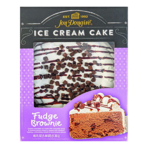 Jon Donaire Ice Cream Cake Fudge Brownie