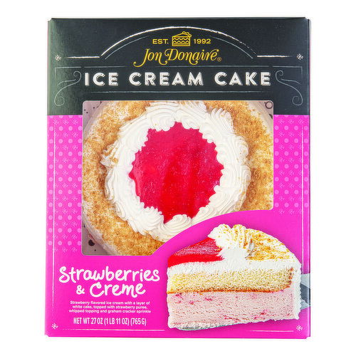 Jon Donaire Ice Cream Cake Strawberry & Creme