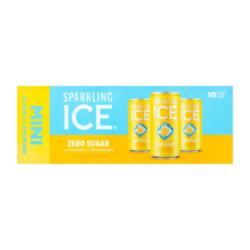 Sparkling Ice Mini Classic Lemonade Flavored Sparkling Water (10-pack)