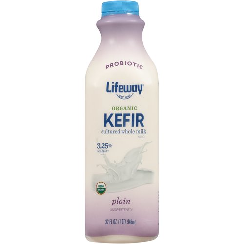 Lifeway Organic Kefir Whole Milk, Plain