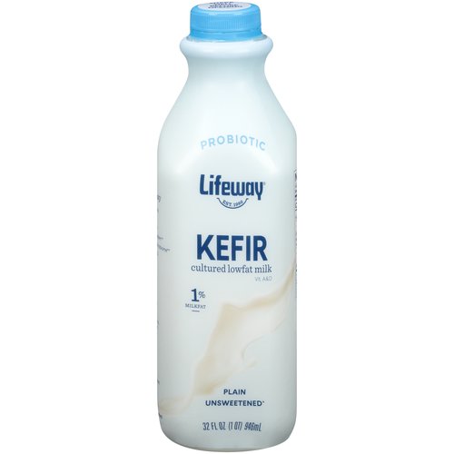 Lifeway Kefir Cultured Low-fat Milk, Plain, Unsweetened