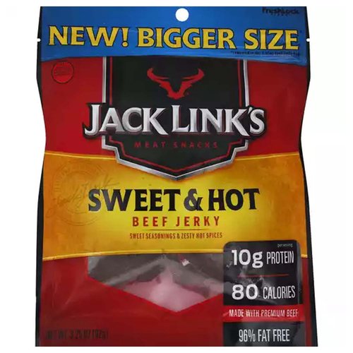 Jack Links Beef Jerky, Sweet & Hot