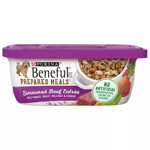 Purina Beneful Gravy Wet Dog Food, Prepared Meals Simmered Beef Entree, 10 Oz