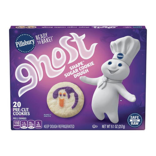 Pillsbury Ready to Bake Ghost Shaped Cookies