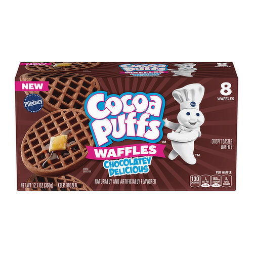 Pillsbury Cocoa Puffs Frozen Waffles