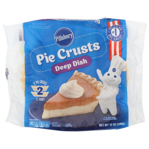 Pillsbury Deep Dish Pie Crusts & Pans, 2 count