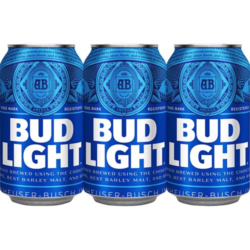 Bud Light Beer, Cans (Pack of 6)