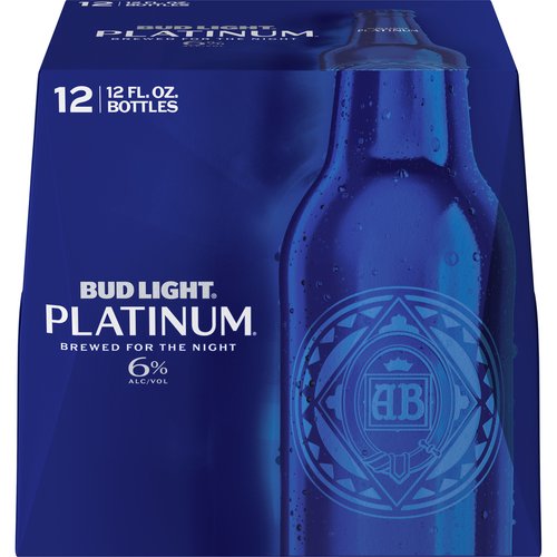 Bud Light Platinum, Bottles (Pack of 12)