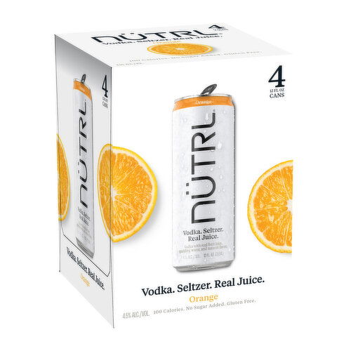 Nutrl Vodka Soda Orange (4-pack)