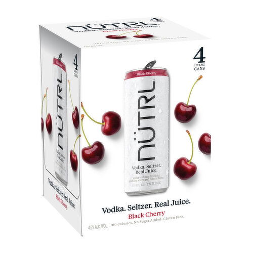 Nutrl Vodka Soda Black Cherry (4-pack)