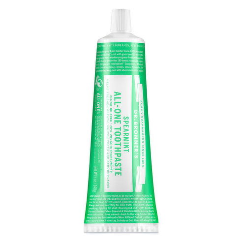 Dr. Bronner's Toothpaste Spearmint