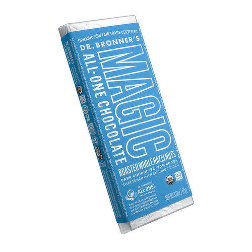 Dr. Bronner's Roasted Hazelnut Chocolate Bar