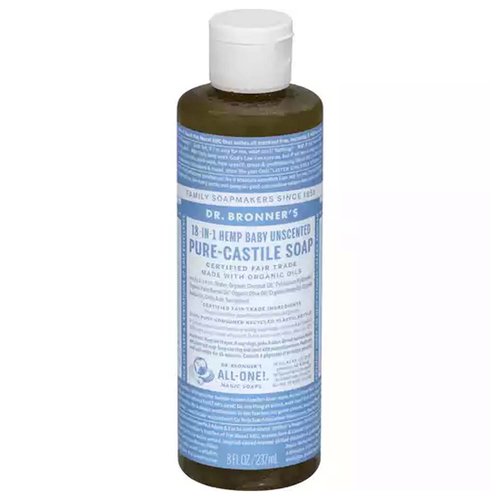 Dr. Bronner's Pure Castile Liquid Soap, Baby Unscented