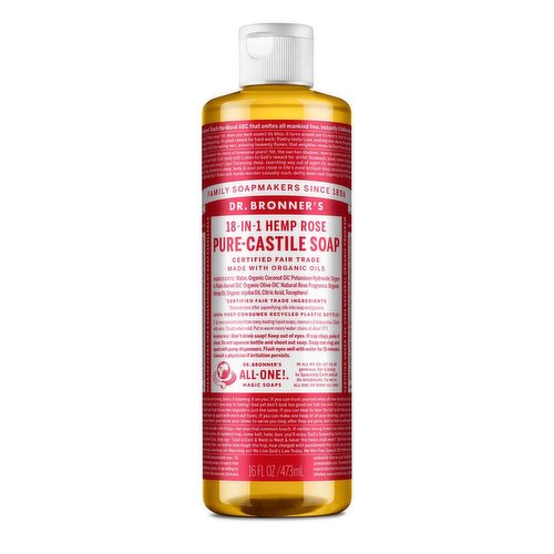 Dr. Bronner's Liquid Soap, Rose