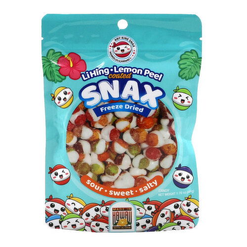 Any Kine Snax Lihing Lemon Peel Freeze Dried Snax