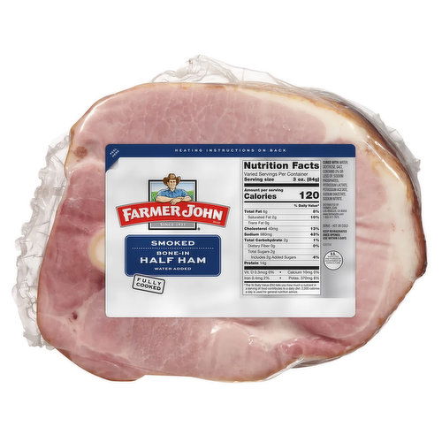 Farmer John 1/2 Ham, Smoked Shank, Frozen