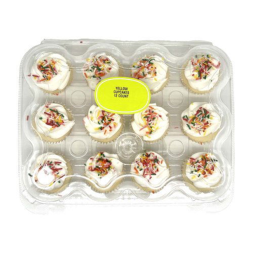 Yellow Cupcakes (6 Count)