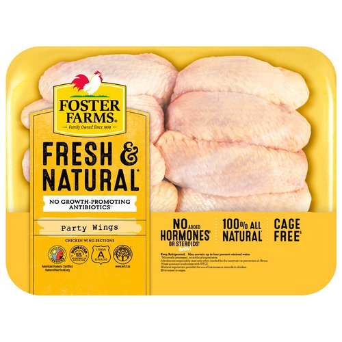 Foster Farms Party Wings, No Antibiotic Ever