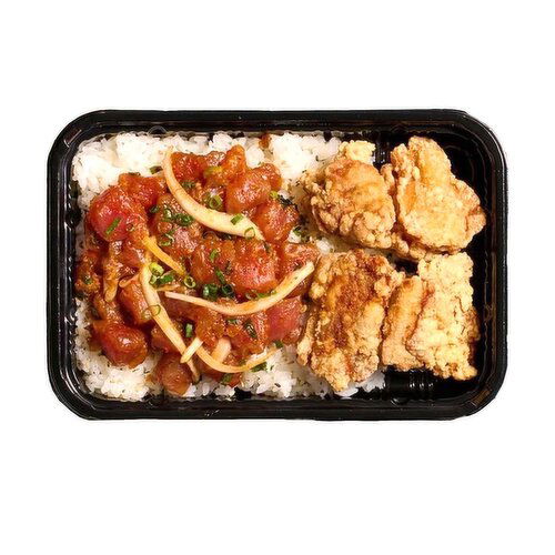 Kara-oke Chicken and Premium Poke Bento