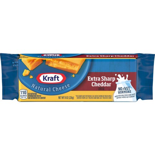 Kraft Extra Sharp Cheddar Cheese Block