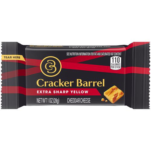 Cracker Barrel Extra Sharp Cheddar Cheese Sticks