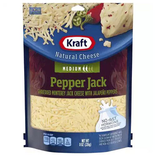 Kraft Shredded Pepper Jack Cheese