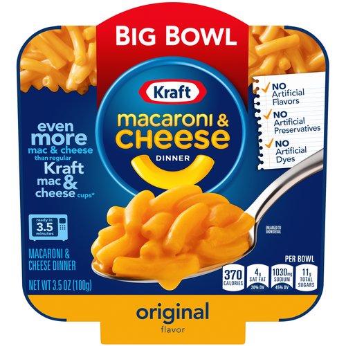 Kraft Easy Big Bowl Macaroni & Cheese