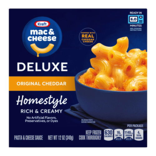 Kraft Deluxe Original Cheddar Homestyle Mac & Cheese