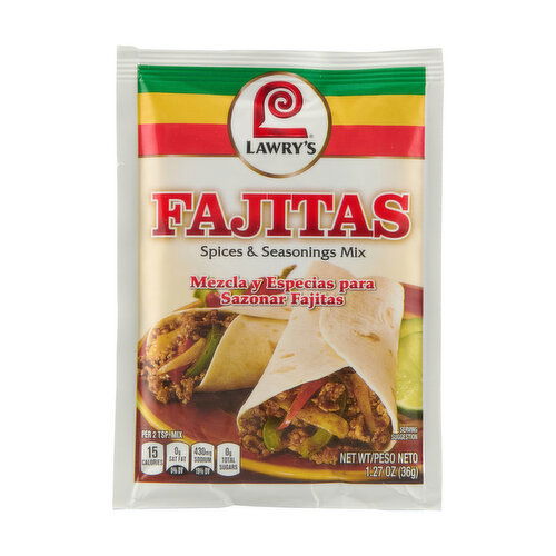 Lawry's Fajitas Spices & Seasonings