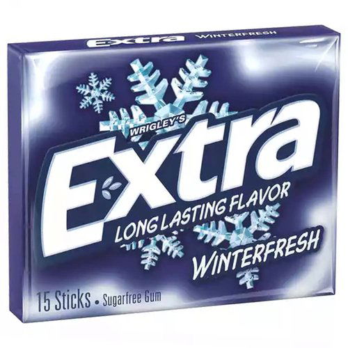 Extra Long Lasting Gum, Sugarfree Winterfresh