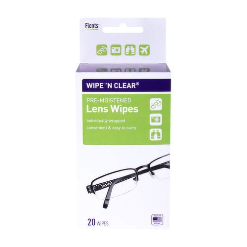 Flents Wipe 'N Clear Premoistened Tissues