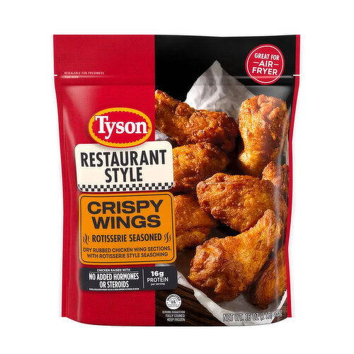 Tyson Restaurant Style Rotisserie Seasoned Crispy Wings