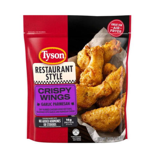 Tyson Restaurant Style Garlic Parmesan Crispy Wings