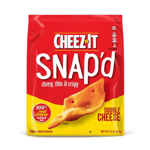 Cheez-It Snap'd Baked Snacks, Double Cheese