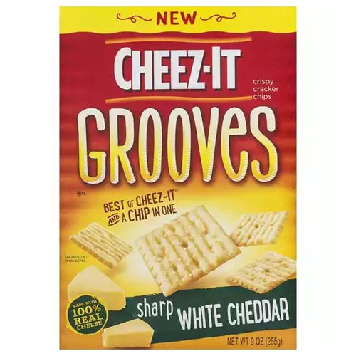 Cheez-It Grooves White Cheddar Crackers