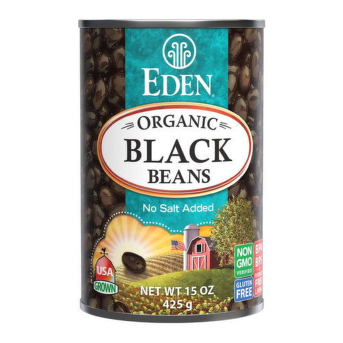 Eden Foods Black Beans, 15 Oz