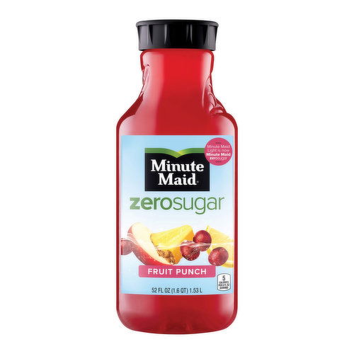 Minute Maid Zero Sugar Fruit Punch Bottle