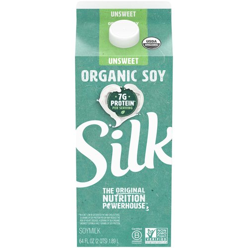 Silk Organic Soymilk, Unsweetened