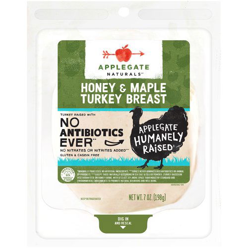 Applegate Turkey Breast, Honey & Maple 