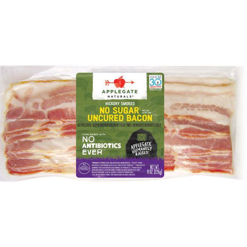 Applegate Naturals Uncured Bacon, Hickory Smoked, No Sugar